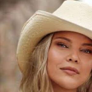 Lyle & Scott cowboy hat cowboy rafia straw hat Made in USA Unisex